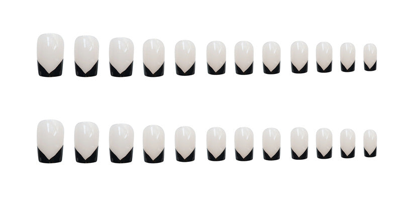 Black French Nails