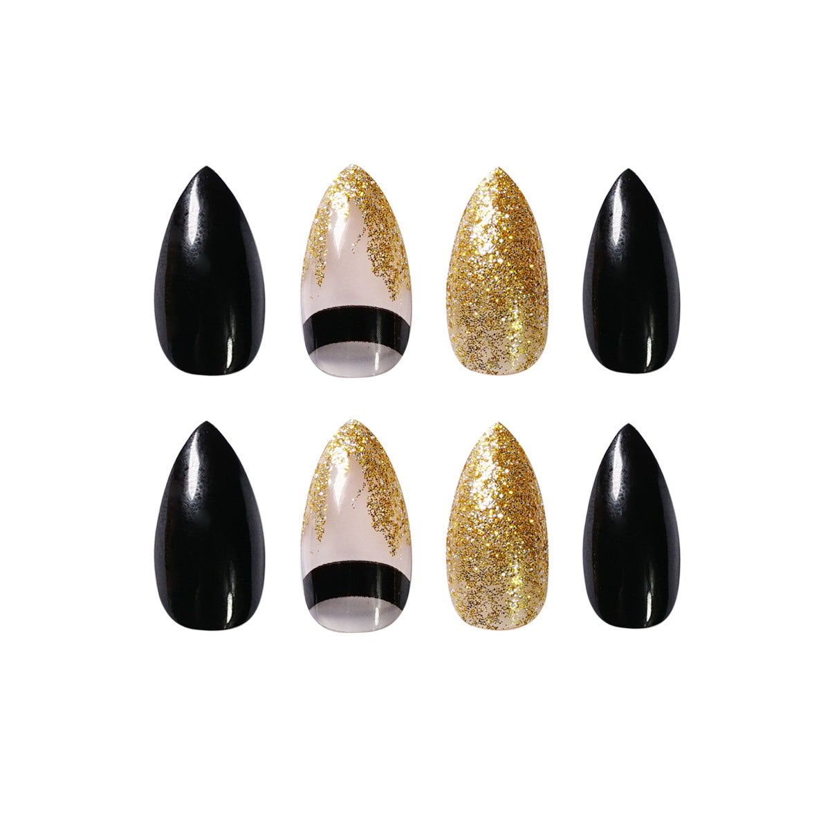 Black and Gold Ombre