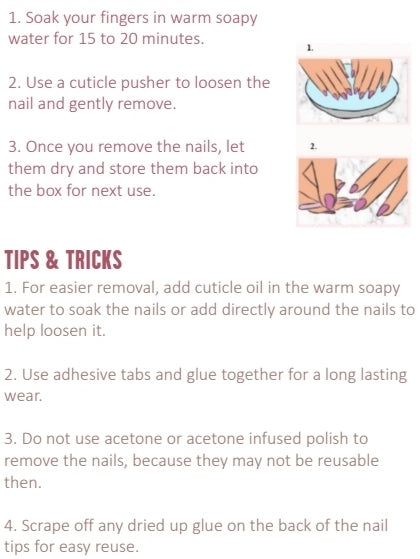 Festive Nails - Pink with Rhinestones