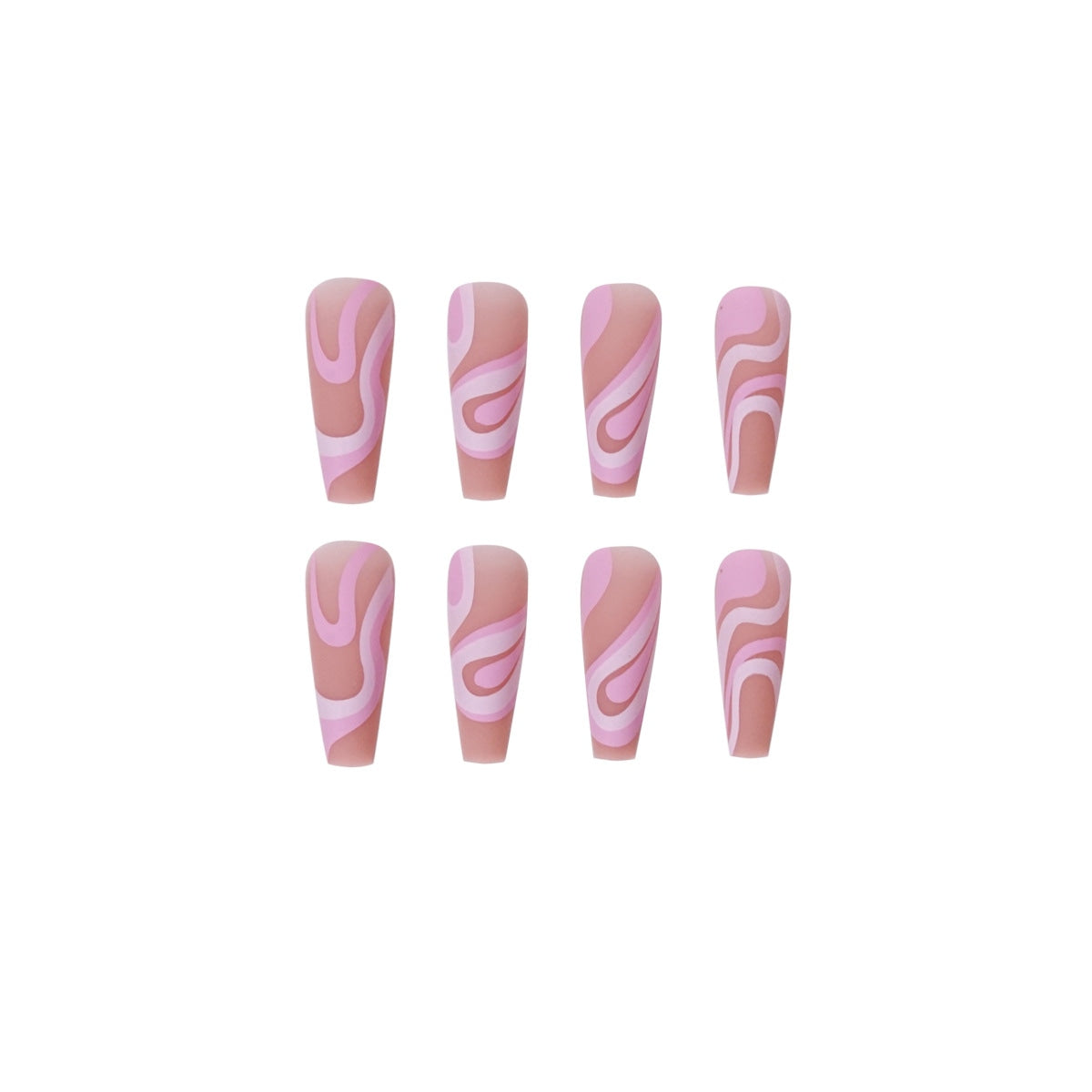 CANDY SWIRLS PINK NAILS
