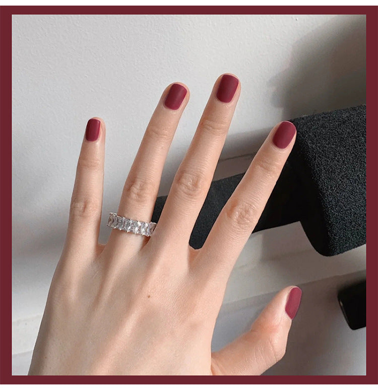 Matt Square Maroon