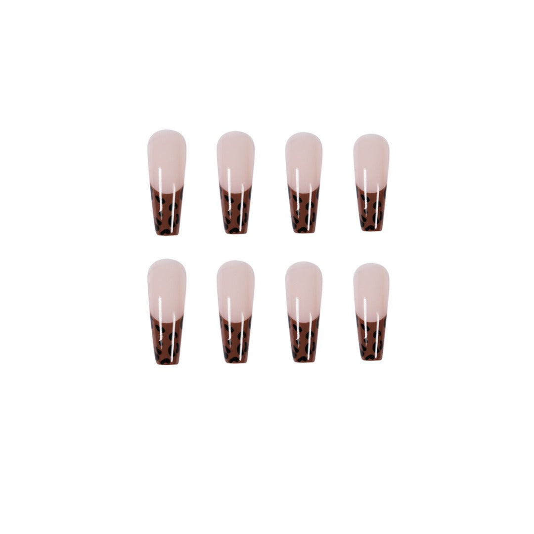ANIMAL PRINT COFFIN NAILS