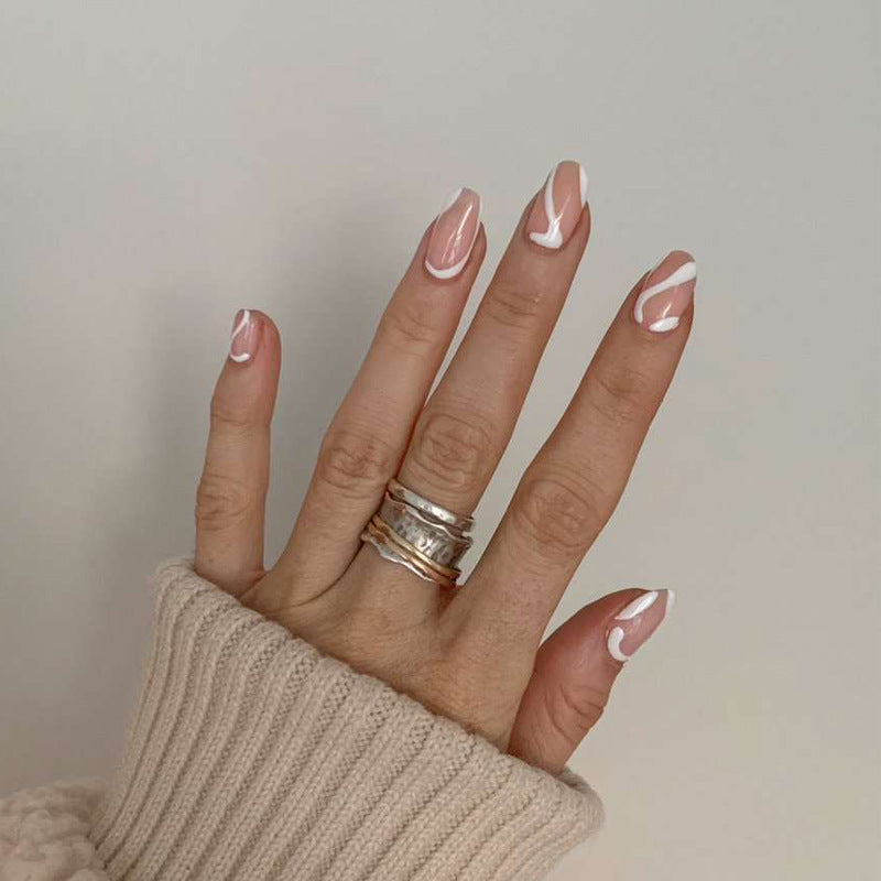 WHITE SWIRLS