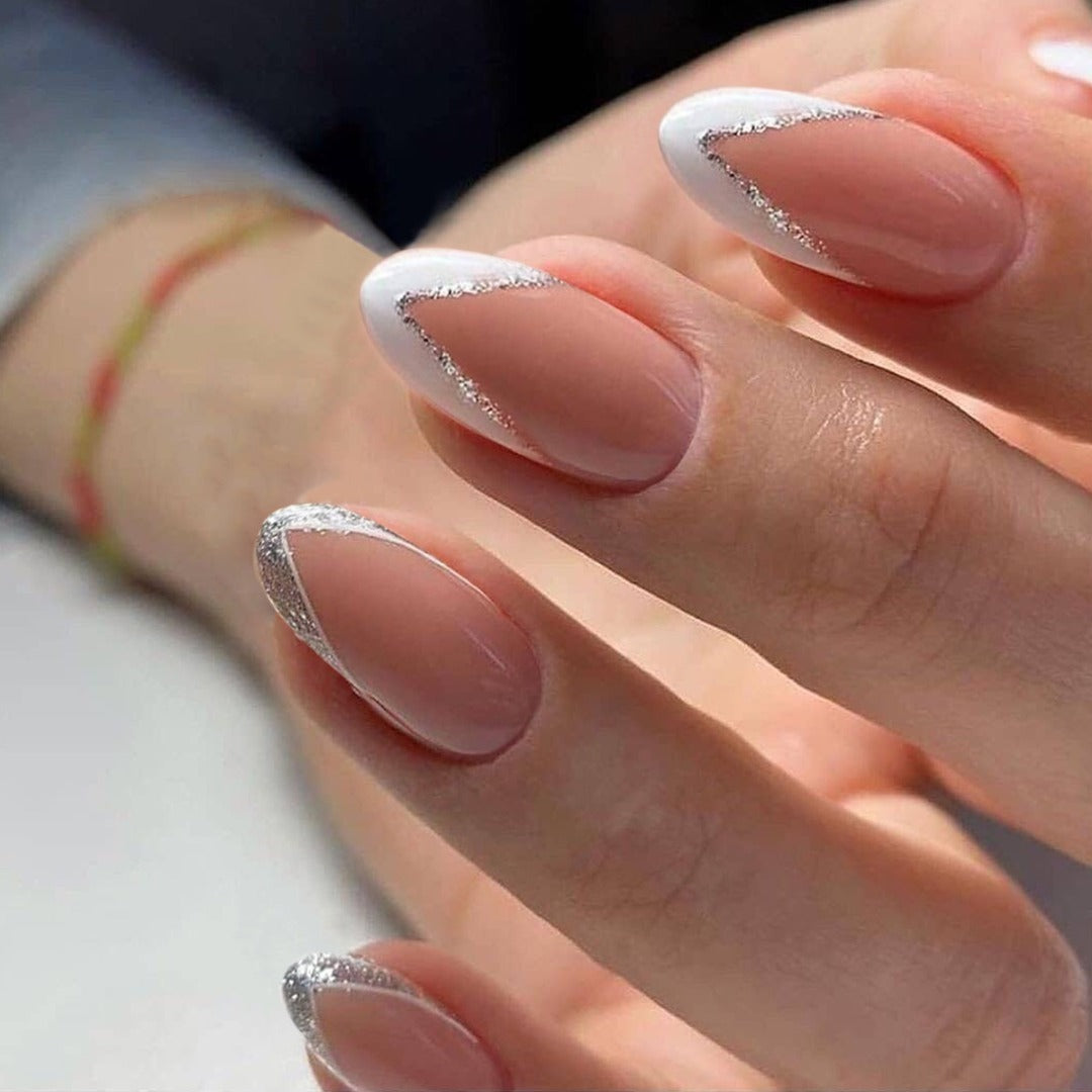 SHORT OVAL FRENCH WITH SILVER DETAILING