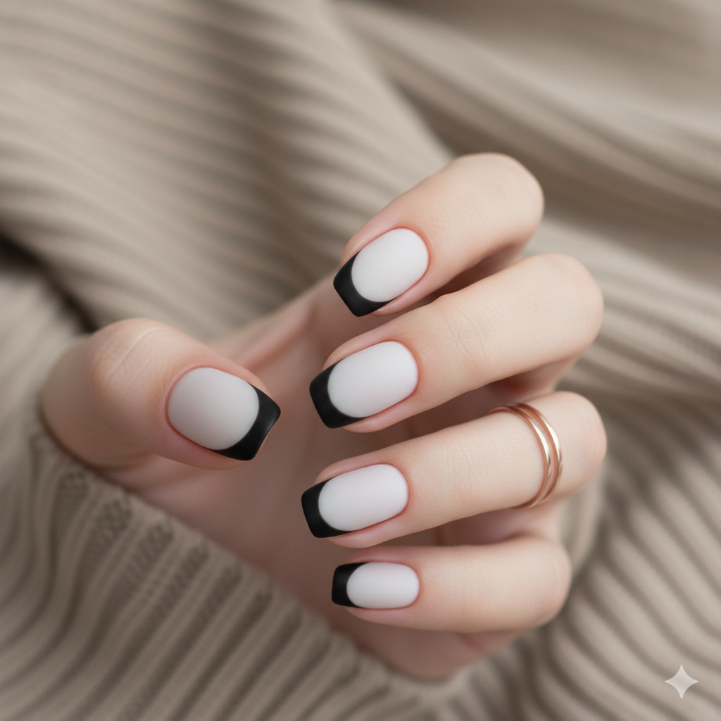 FRENCH KISS Short Round matt Nails