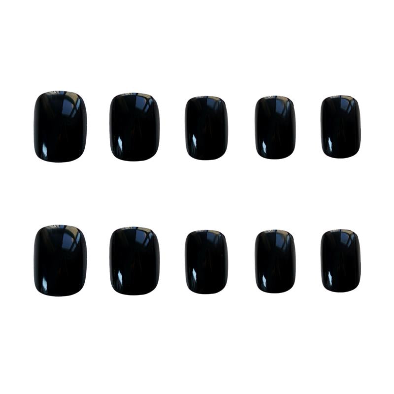 Jennifer Aniston Square Black nails