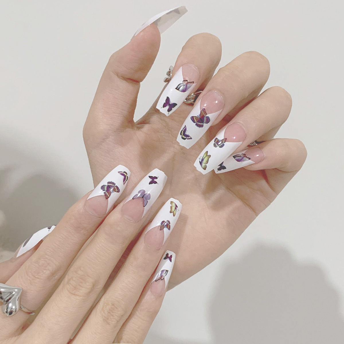 Butterfly Coffin Nails
