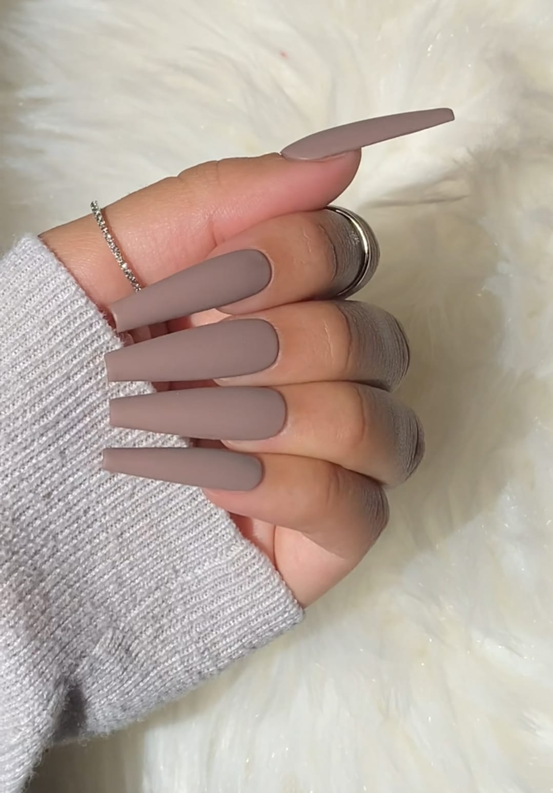 NUDE coffin Nails