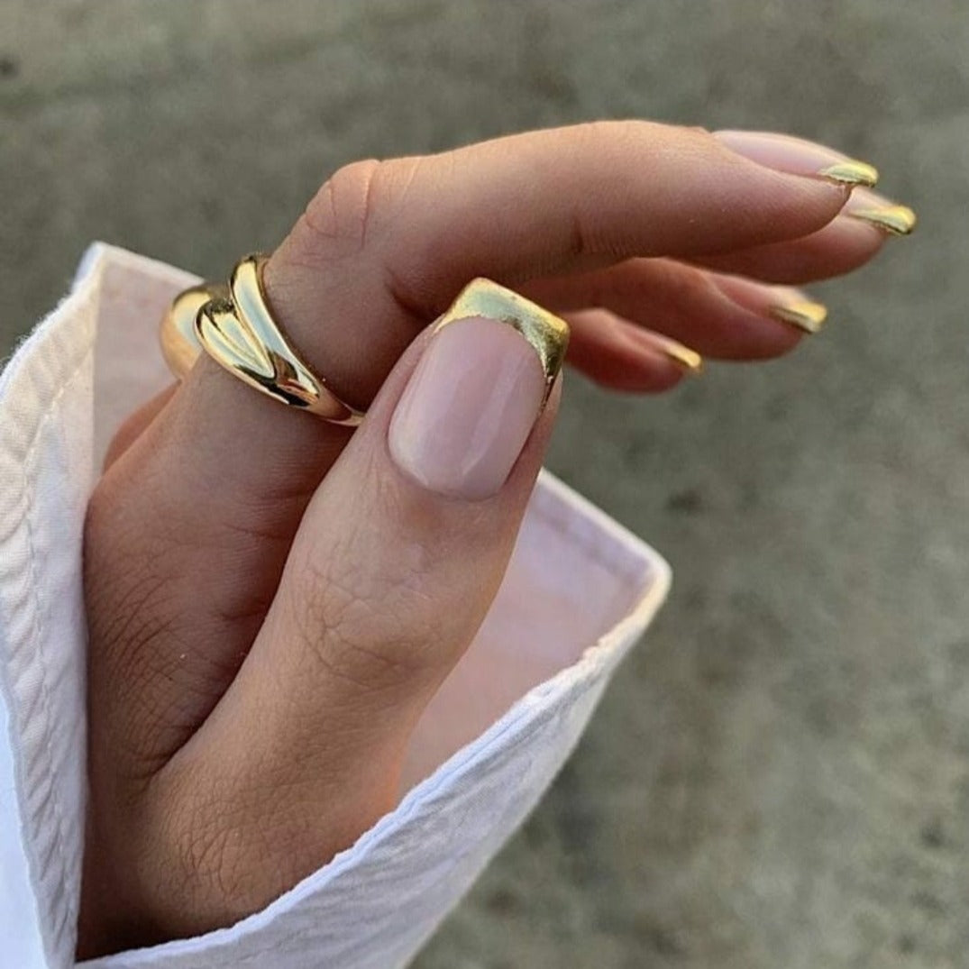 Gold French Tips